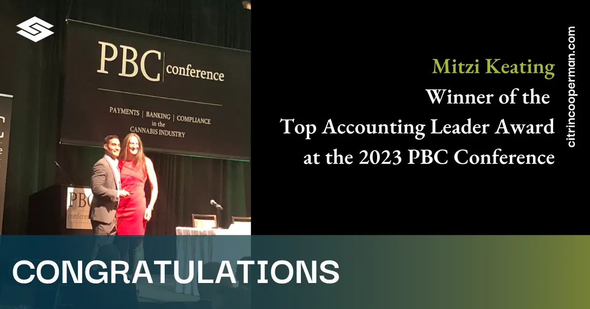 Mitzi Keating Winner of the  Top Accounting Leader Award at the 2023 PBC Conference